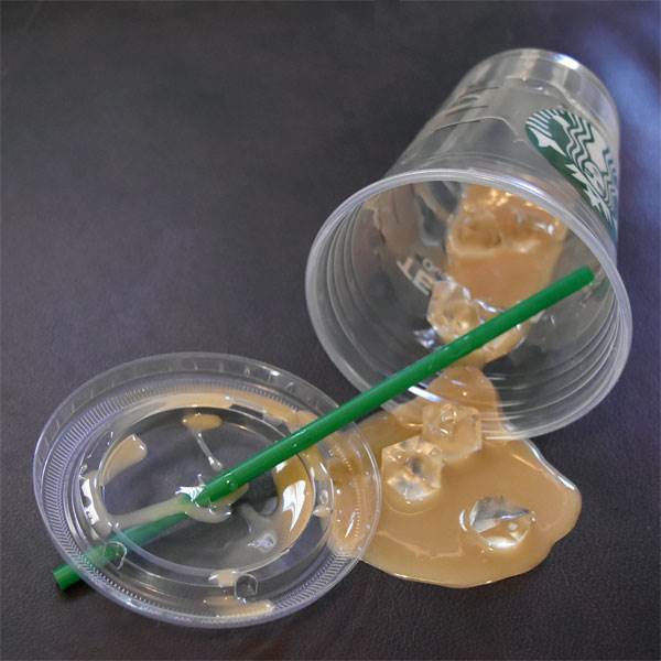 Starbucks Iced Coffee Spill
